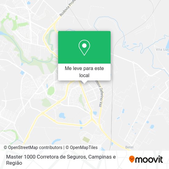 Master 1000 Corretora de Seguros mapa