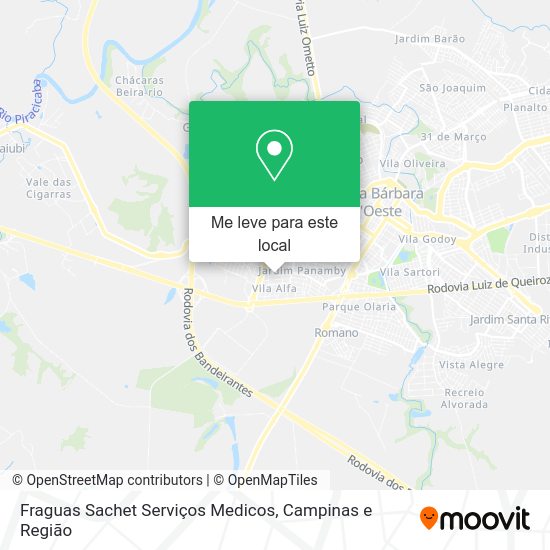 Fraguas Sachet Serviços Medicos mapa