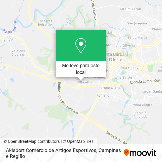 Akisport Comércio de Artigos Esportivos mapa