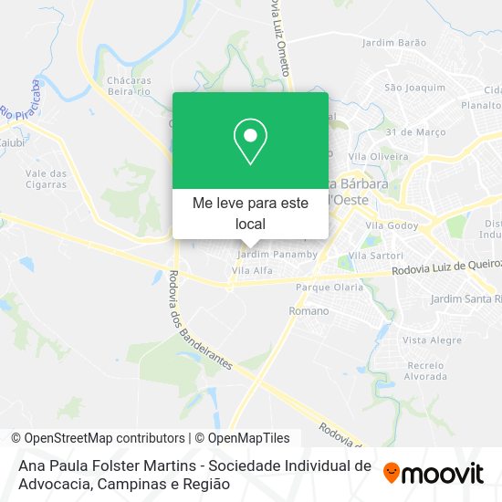 Ana Paula Folster Martins - Sociedade Individual de Advocacia mapa