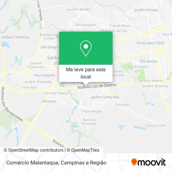 Comércio Malentaque mapa