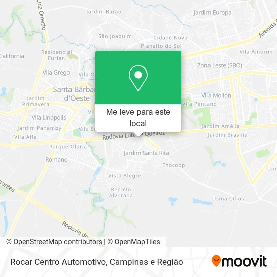 Rocar Centro Automotivo mapa