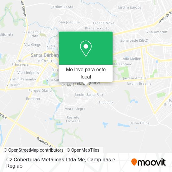 Cz Coberturas Metálicas Ltda Me mapa
