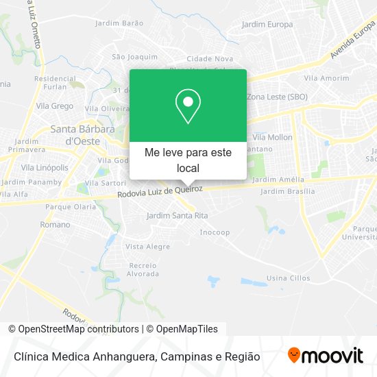 Clínica Medica Anhanguera mapa