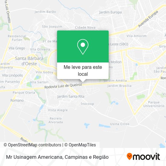 Mr Usinagem Americana mapa