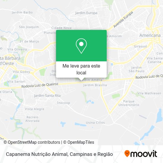 Capanema Nutrição Animal mapa