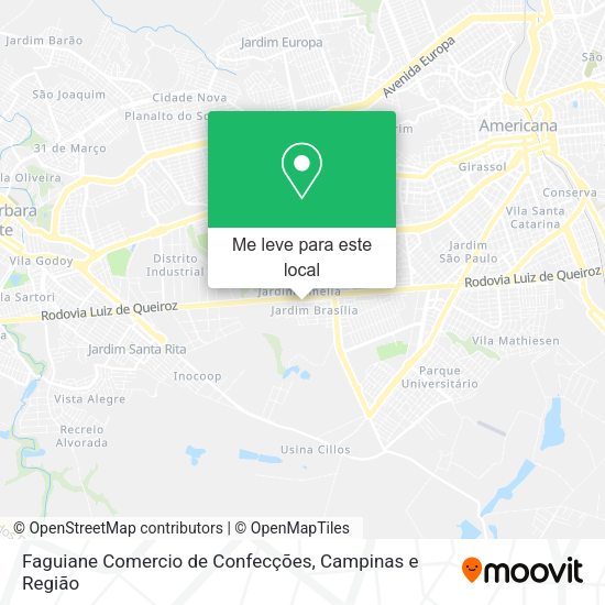 Faguiane Comercio de Confecções mapa