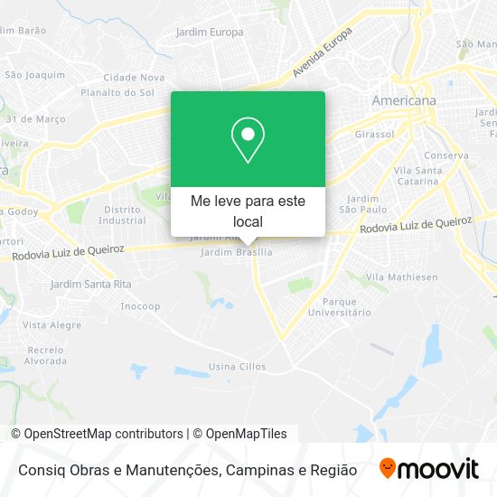 Consiq Obras e Manutenções mapa