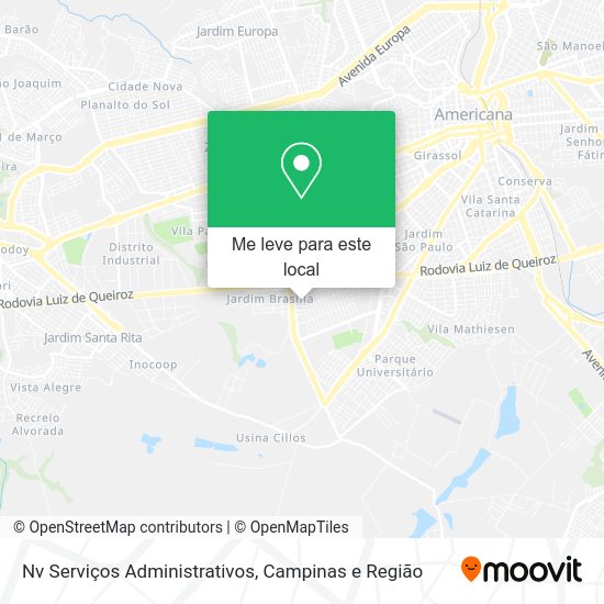 Nv Serviços Administrativos mapa