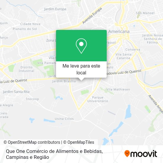 Que One Comércio de Alimentos e Bebidas mapa
