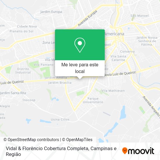 Vidal & Florêncio Cobertura Completa mapa