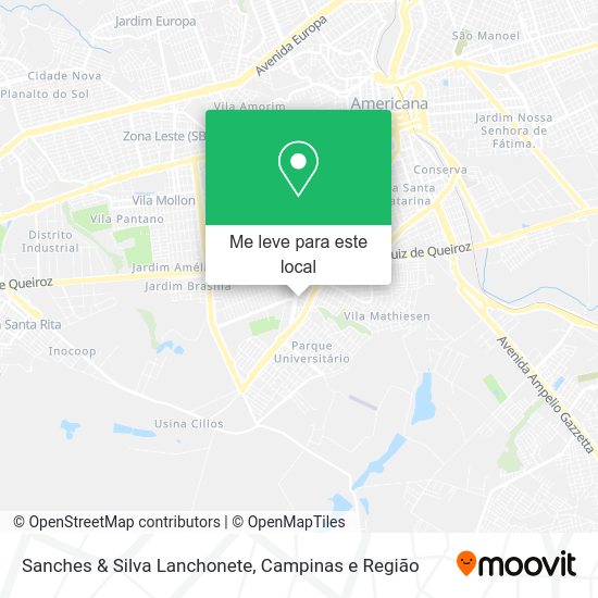 Sanches & Silva Lanchonete mapa