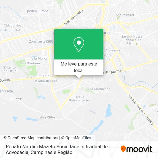 Renato Nardini Mazeto Sociedade Individual de Advocacia mapa