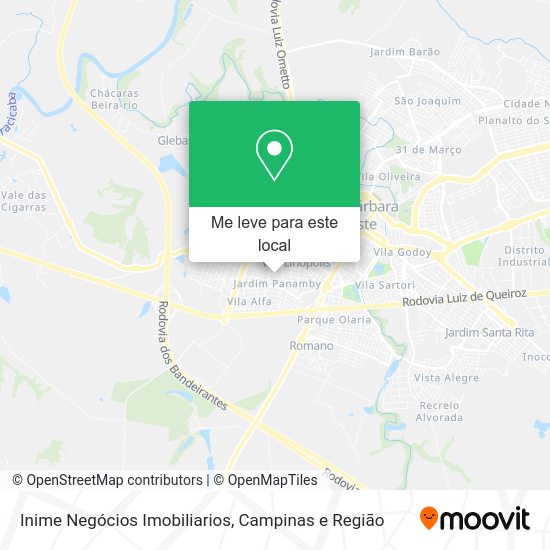 Inime Negócios Imobiliarios mapa