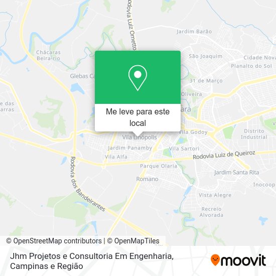 Jhm Projetos e Consultoria Em Engenharia mapa