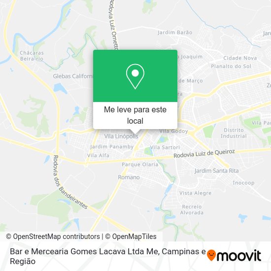 Bar e Mercearia Gomes Lacava Ltda Me mapa