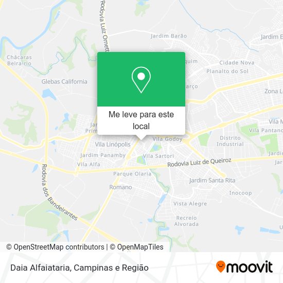 Daia Alfaiataria mapa