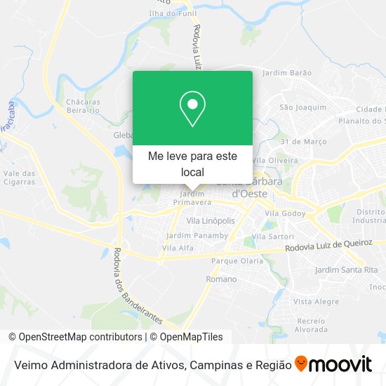 Veimo Administradora de Ativos mapa