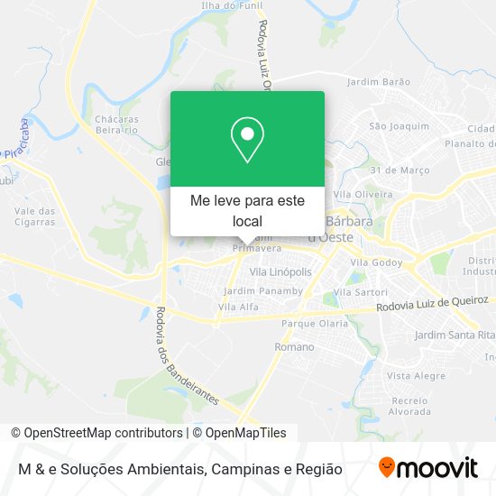 M & e Soluções Ambientais mapa
