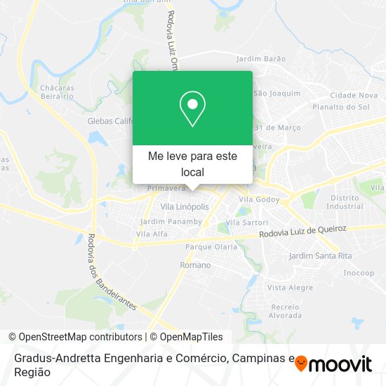 Gradus-Andretta Engenharia e Comércio mapa