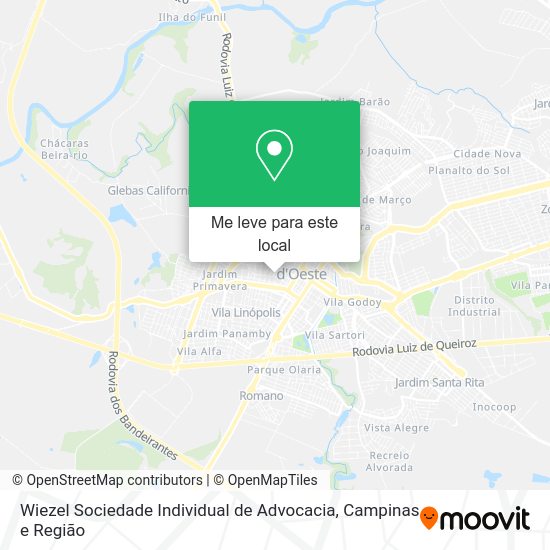 Wiezel Sociedade Individual de Advocacia mapa