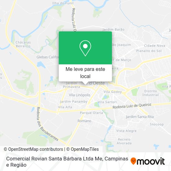 Comercial Rovian Santa Bárbara Ltda Me mapa