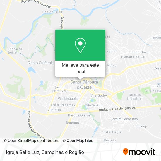 Igreja Sal e Luz mapa