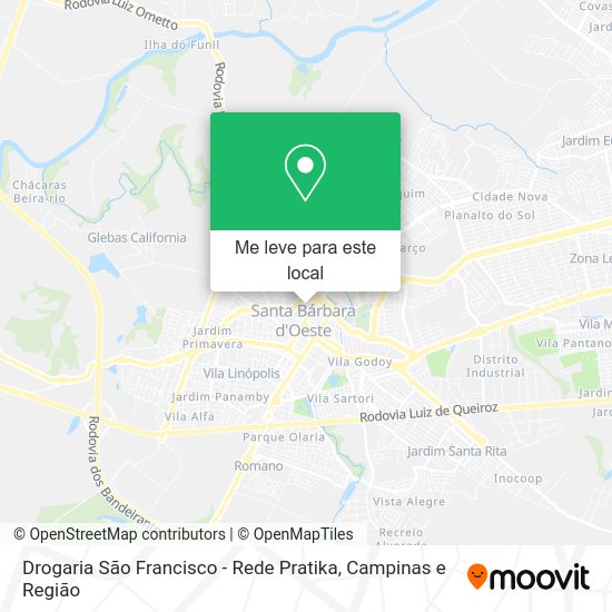 Drogaria São Francisco - Rede Pratika mapa