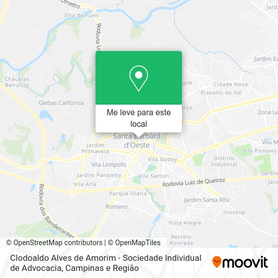 Clodoaldo Alves de Amorim - Sociedade Individual de Advocacia mapa