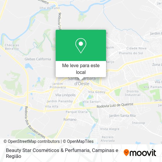 Beauty Star Cosméticos & Perfumaria mapa