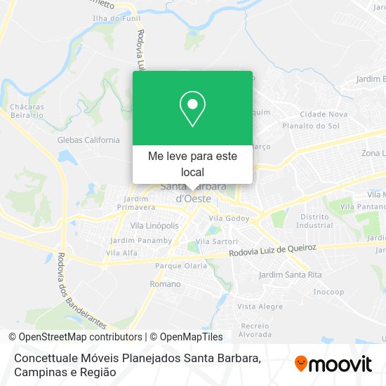Concettuale Móveis Planejados Santa Barbara mapa