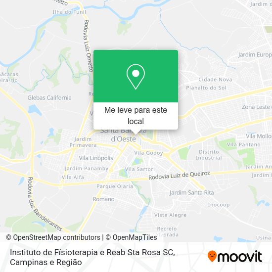 Instituto de Físioterapia e Reab Sta Rosa SC mapa