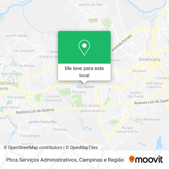 Phca Serviços Administrativos mapa