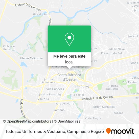 Tedesco Uniformes & Vestuário mapa