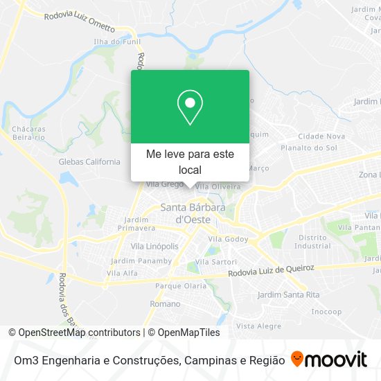 Om3 Engenharia e Construções mapa