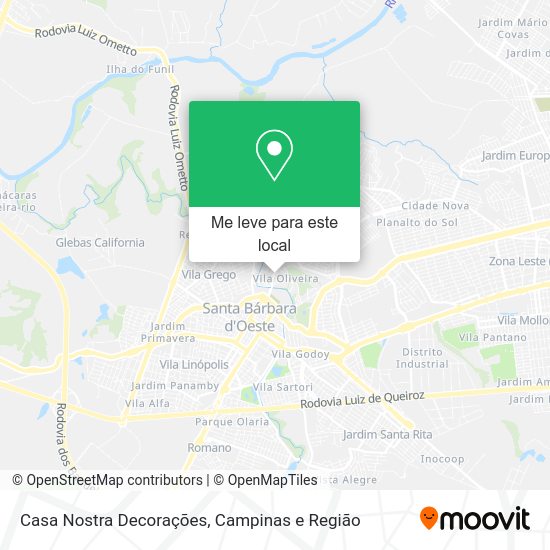 Casa Nostra Decorações mapa