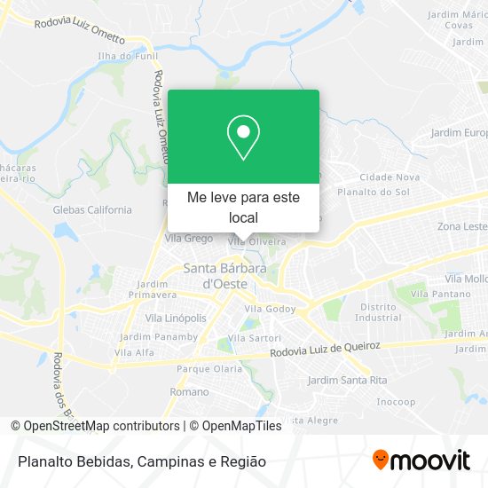 Planalto Bebidas mapa