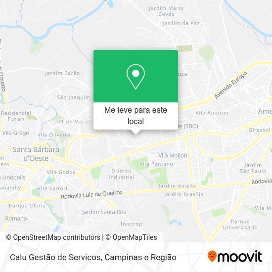 Calu Gestão de Servicos mapa