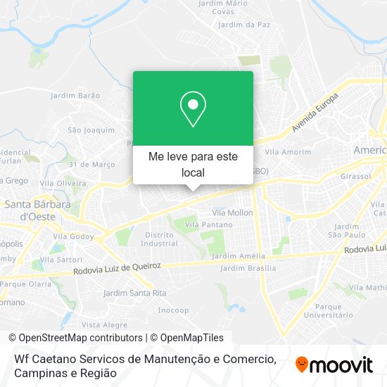 Wf Caetano Servicos de Manutenção e Comercio mapa
