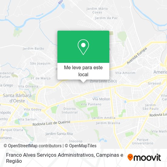 Franco Alves Serviços Administrativos mapa