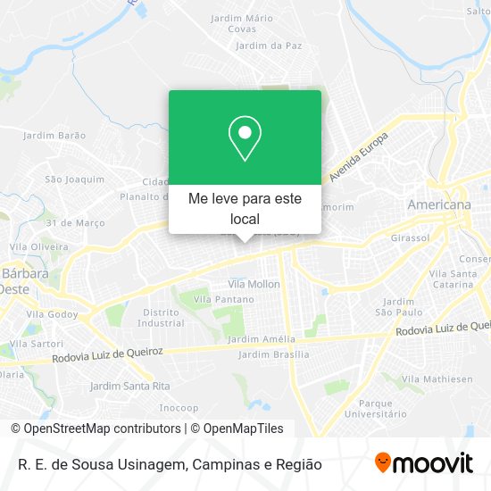 R. E. de Sousa Usinagem mapa