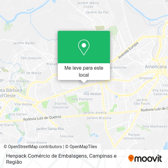 Henpack Comércio de Embalagens mapa