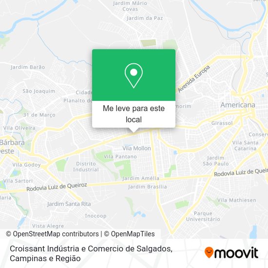 Croissant Indústria e Comercio de Salgados mapa