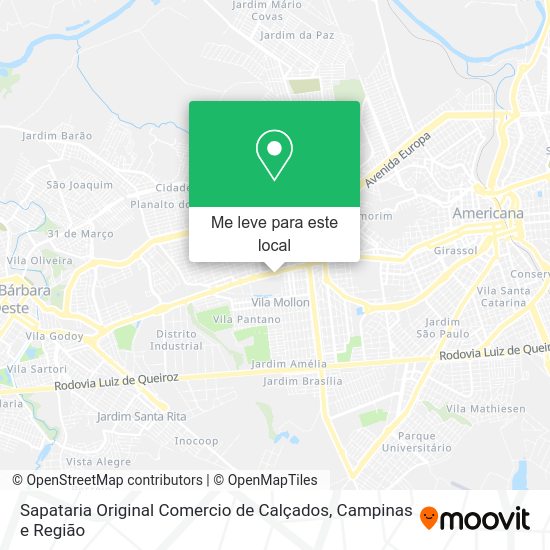 Sapataria Original Comercio de Calçados mapa