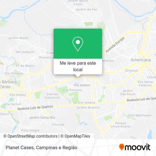 Planet Cases mapa