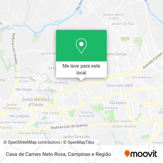 Casa de Carnes Neto Rosa mapa