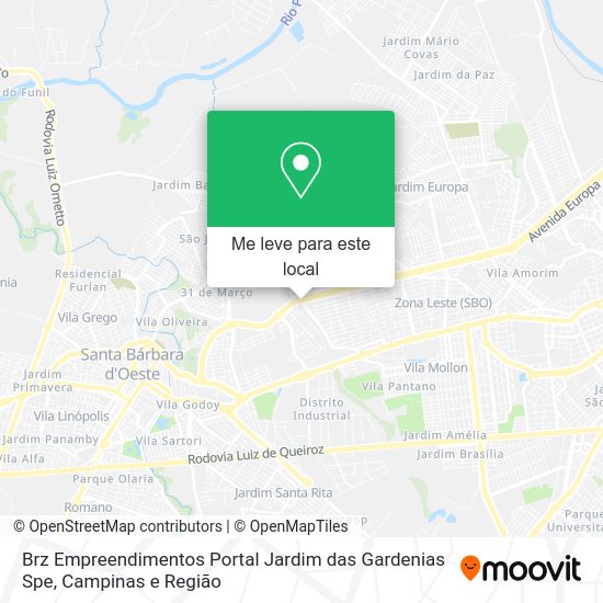 Brz Empreendimentos Portal Jardim das Gardenias Spe mapa