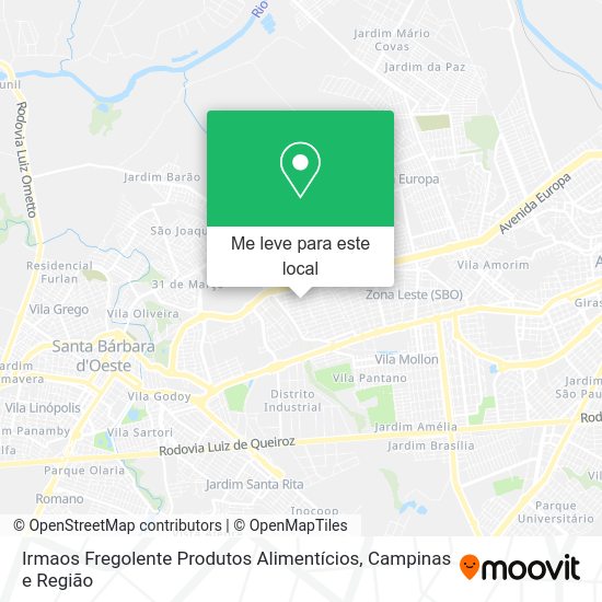 Irmaos Fregolente Produtos Alimentícios mapa