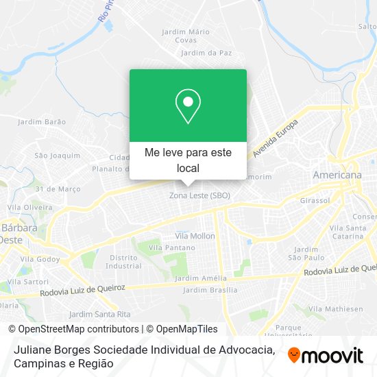 Juliane Borges Sociedade Individual de Advocacia mapa