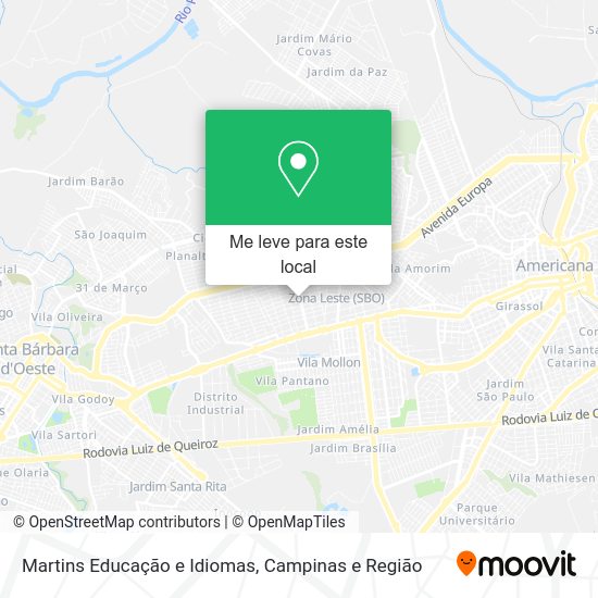 Martins Educação e Idiomas mapa